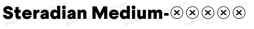 Steradian Medium字体转换